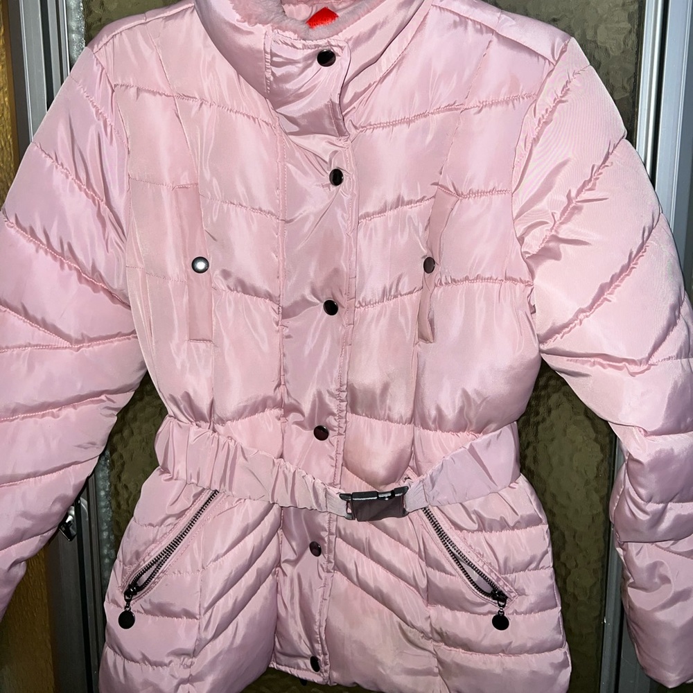 HOT KISS pink winter coat